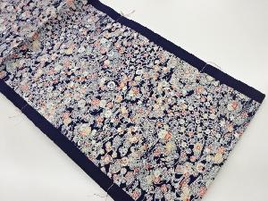 未使用品　流水に花鳥・扇模様名古屋帯